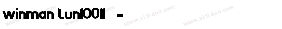winman tun10011转换器字体转换